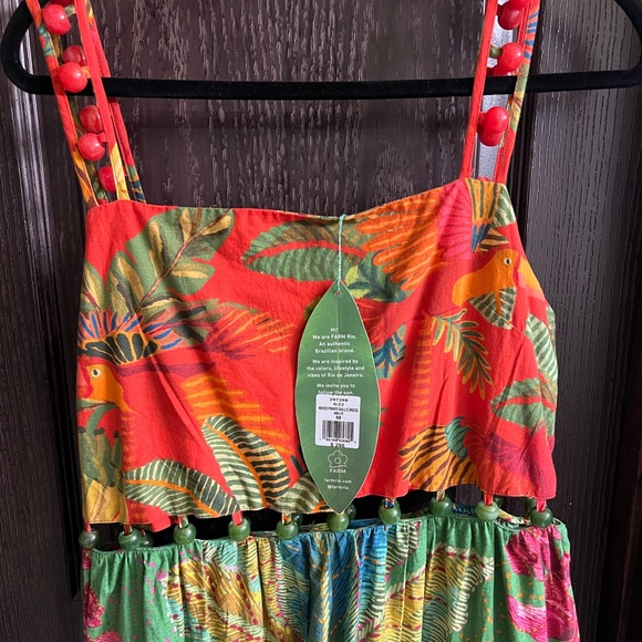 FARM Rio multi prints balls dress s22 - Picture 6 of 9